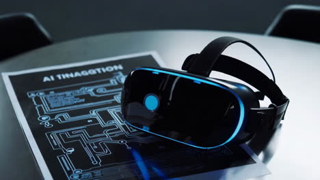 ai and vr technology concept
