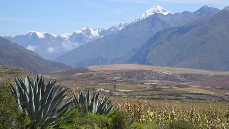 static shot of la veronica: the mightiest mountain of the cordillera urubamba in the peruvian andes