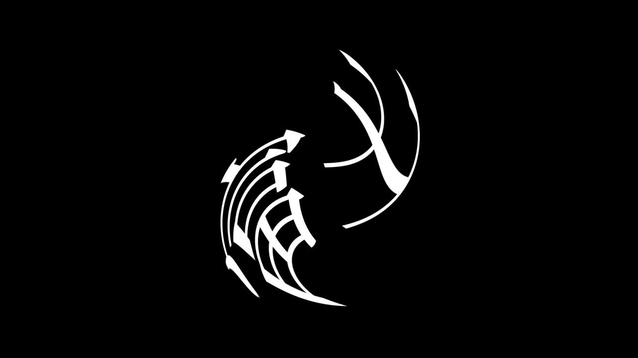 fuji japón kanji texto japonés animación gráficos en movimiento