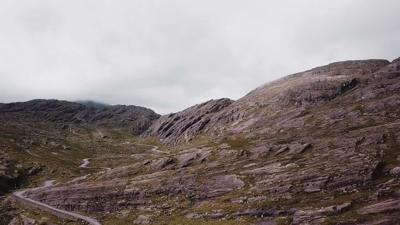 Aerial View of Healy Pass, Ireland, August 2018