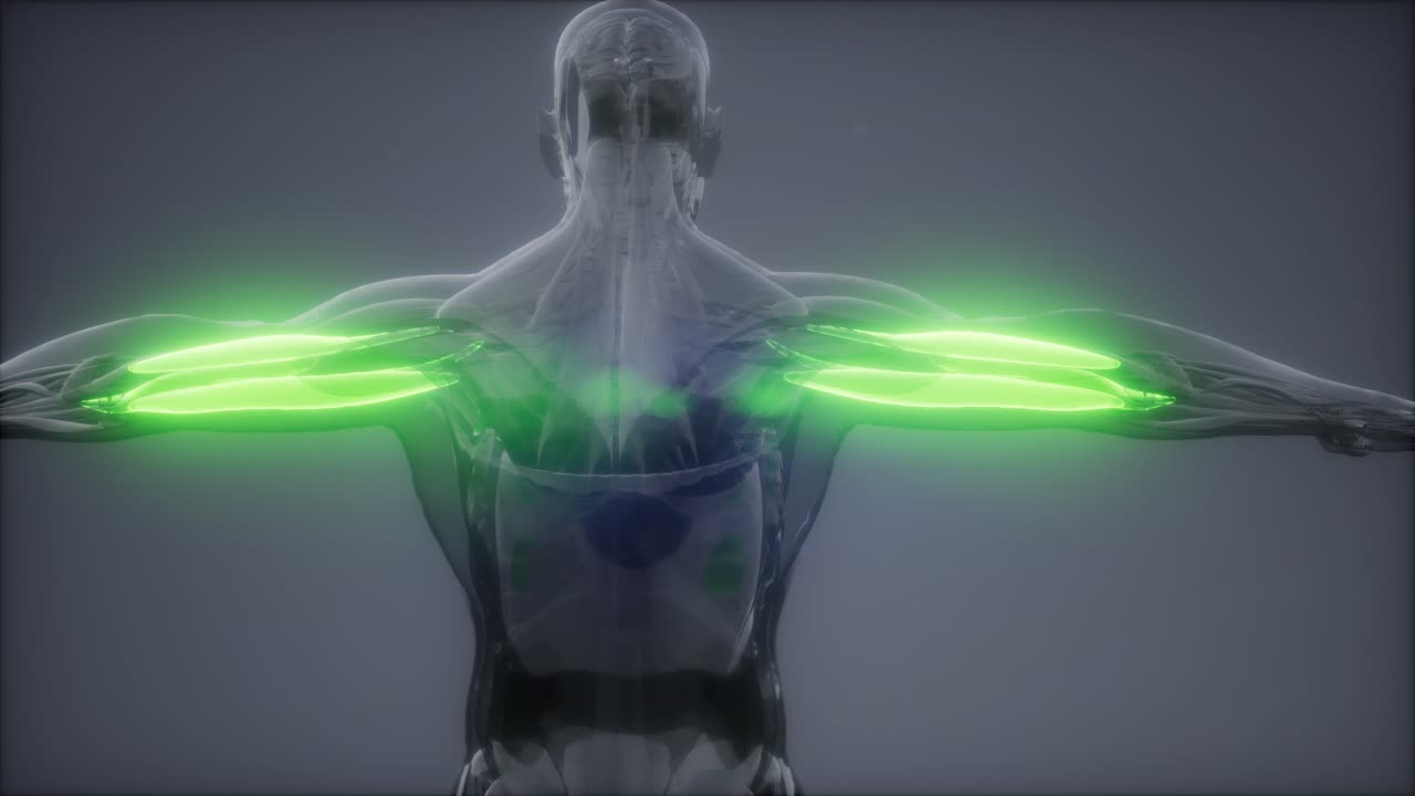 트라이세프스 - 눈에 보이는 근육 해부학 지도