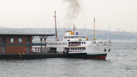 istanbul ferry at the dock