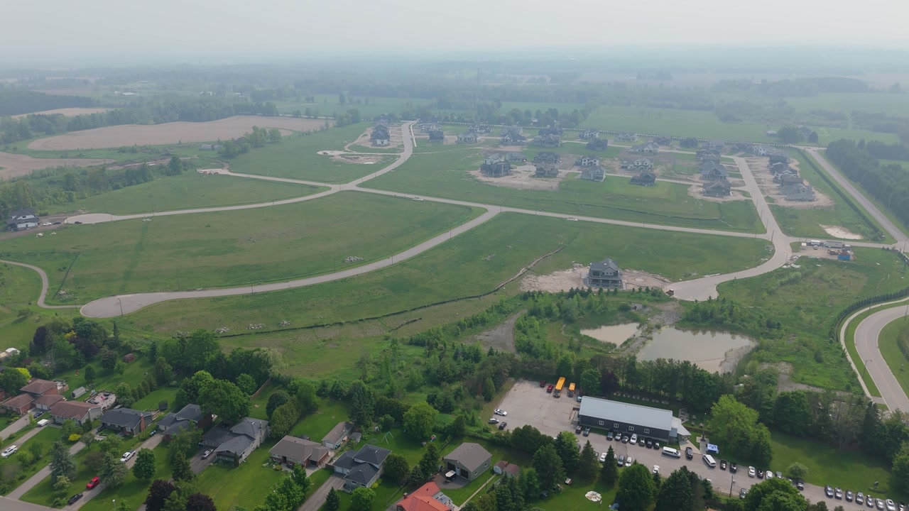 New Housing Development and wild fire smoke. ontario has housing shortage crisis