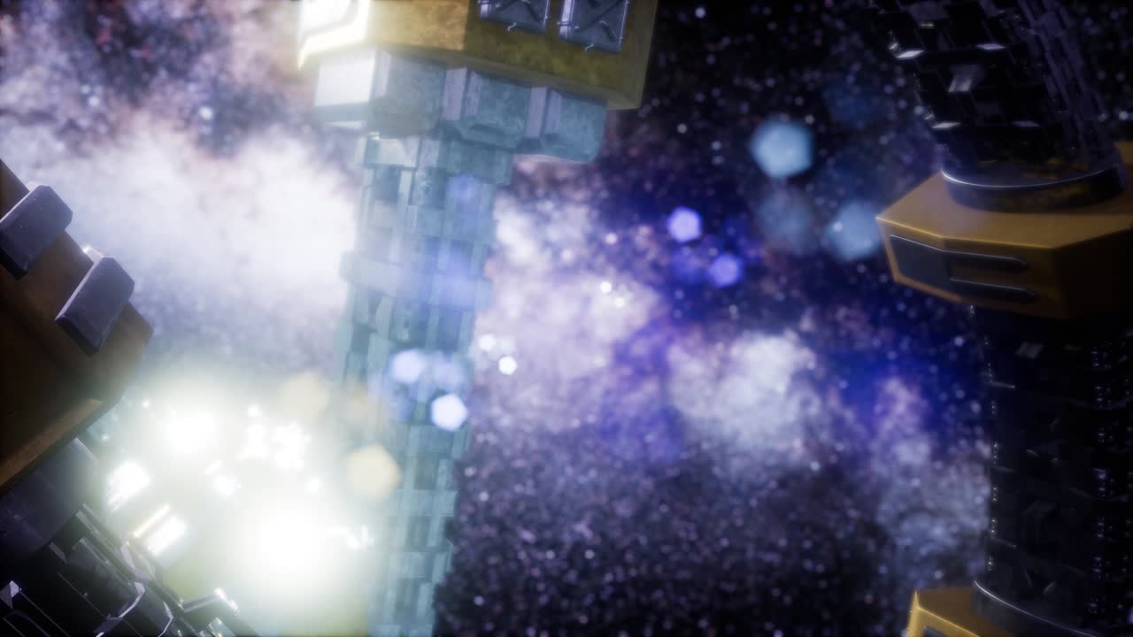 UFO Flying in the space