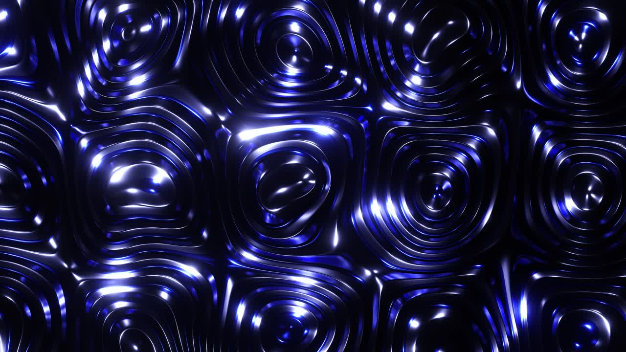 Abstract Blue Metal Pattern