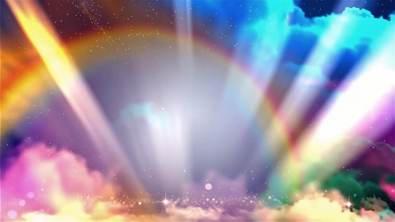 キリスト教の天国の光の礼拝背景