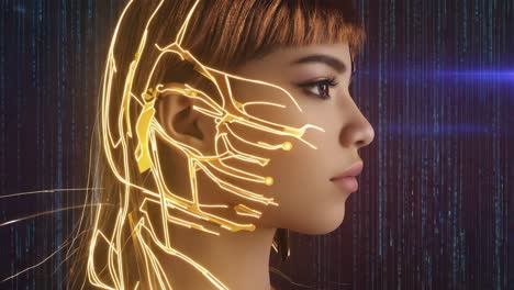 futuristic human-ai interface
