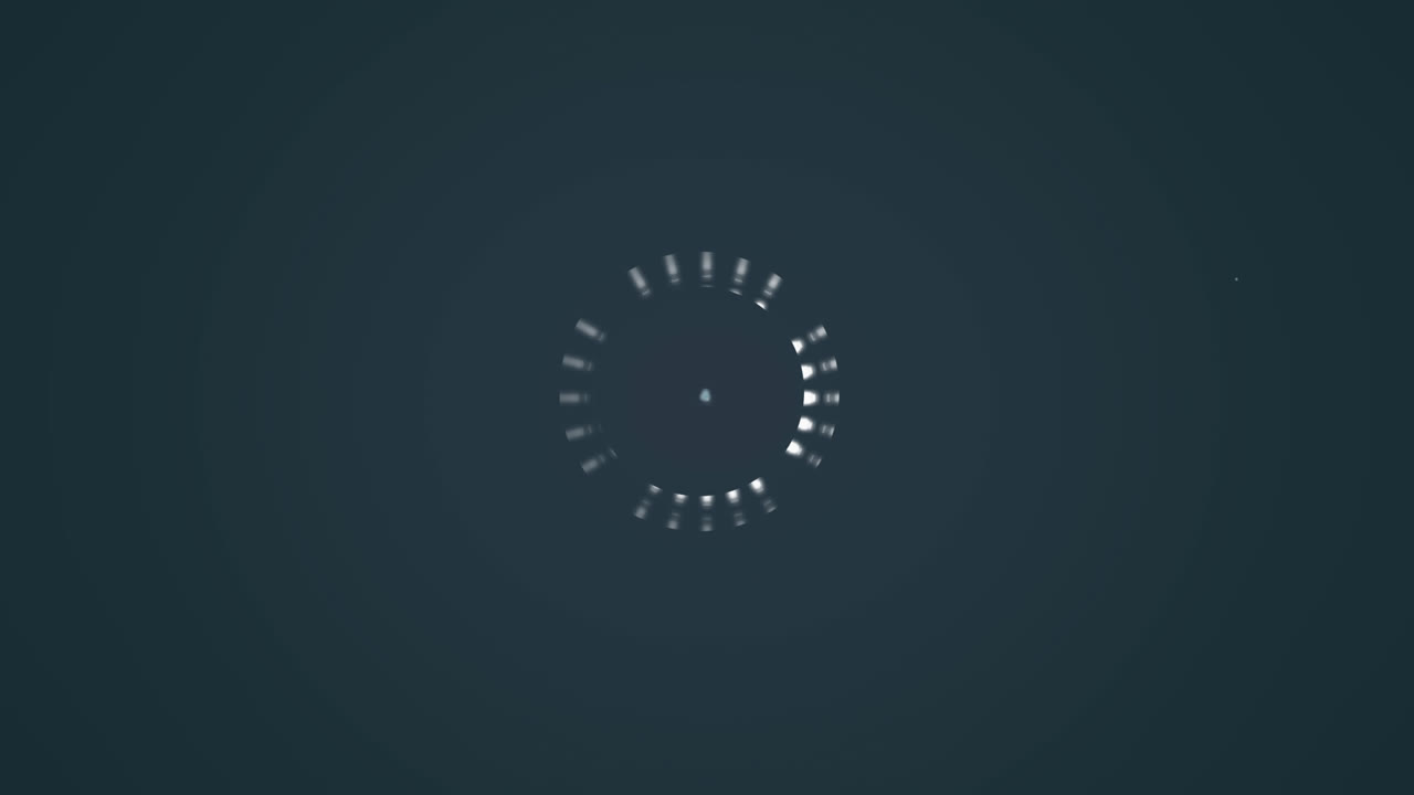 Animation of network of connections and data processing