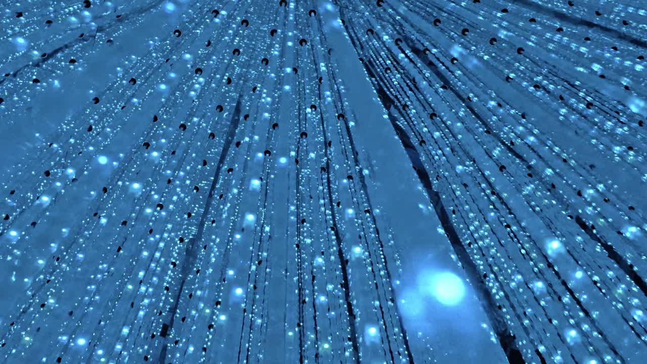 Vibrant light strips smoothly transitioning through a spectrum of colors, creating a dynamic and captivating visual experience. Perfect for mood lighting, tech aesthetics, or futuristic vibes.