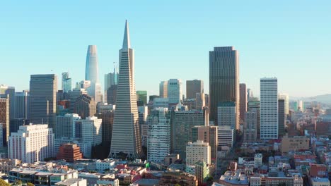 aerial: san francisco scenic cityscape part 03, drone view