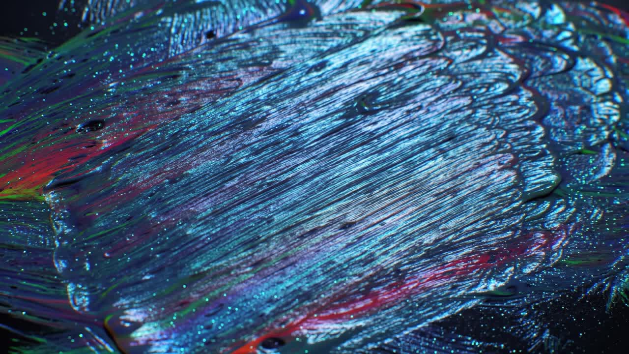 추상적인 액체 예술과 반이는