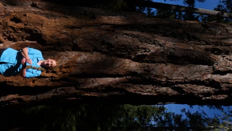 A-retired-hiker-does-a-trendy-dance-underneath-a-massive-tree