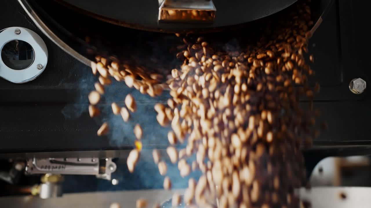 Coffee Beans Being Roasted