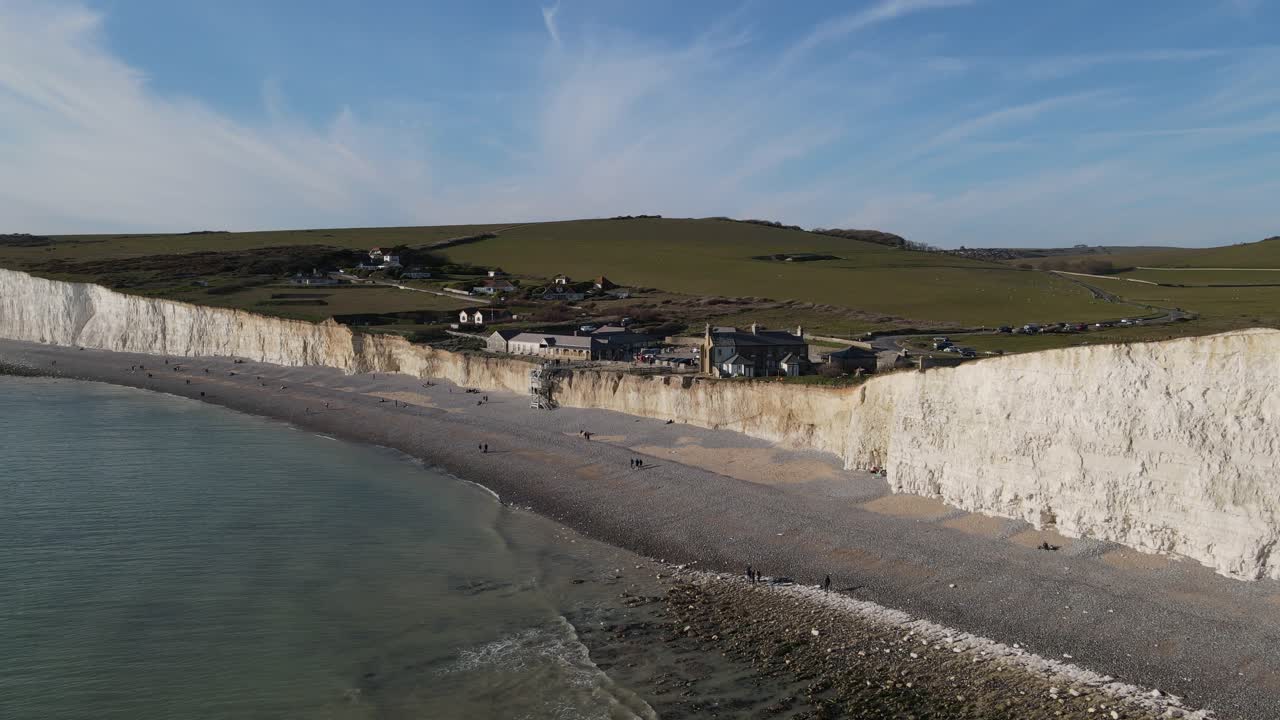Birling Gap Beachy Head Sussex Seven Sisters Havadan Çekimler 2021