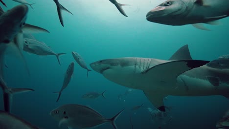 Gran-Tiburón-Blanco-Carcharodon-Carcharias-Islas-Neptuno-Sur-De-Australia-4k-Cámara-Lenta-50fps