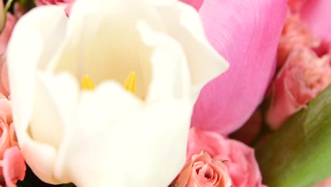beautiful bouquet of pink and white flowers