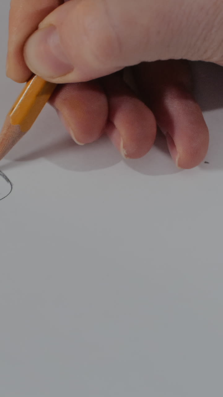 Hand drawing with pencil