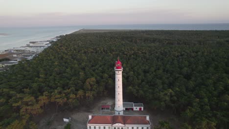 drone footage of vila real de santo antónio, portugal at evening