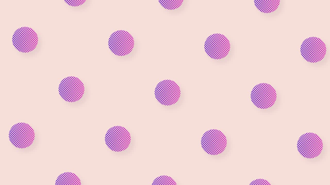 patrón de formas geométricas púrpuras en estilo retro, memphis 80s 90s. fondo abstracto vintage animado. diseño de arte pop sin costuras. movimiento de video 4k
