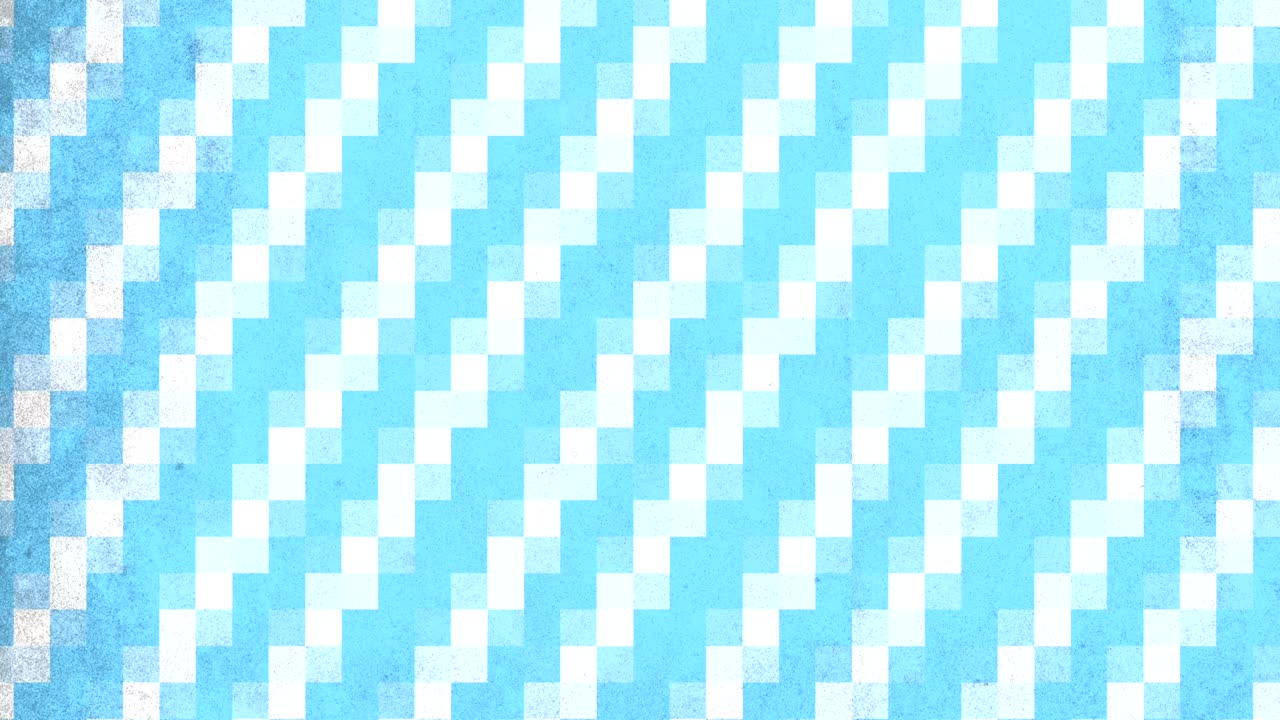 Checkered blue and white pattern creates visually appealing design