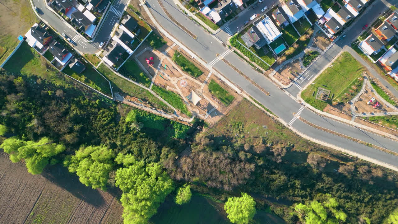 산 하비에르 데 론코밀라, 칠레 남쪽, 위에서 보는 마울 지역