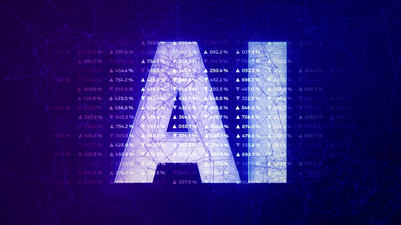 Data and report statistics, animation with graph diagrams.