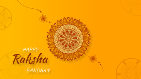 motion graphic of flat raksha bandhan concept