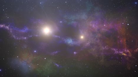 fondo de nebulosa de viaje espacial 4k