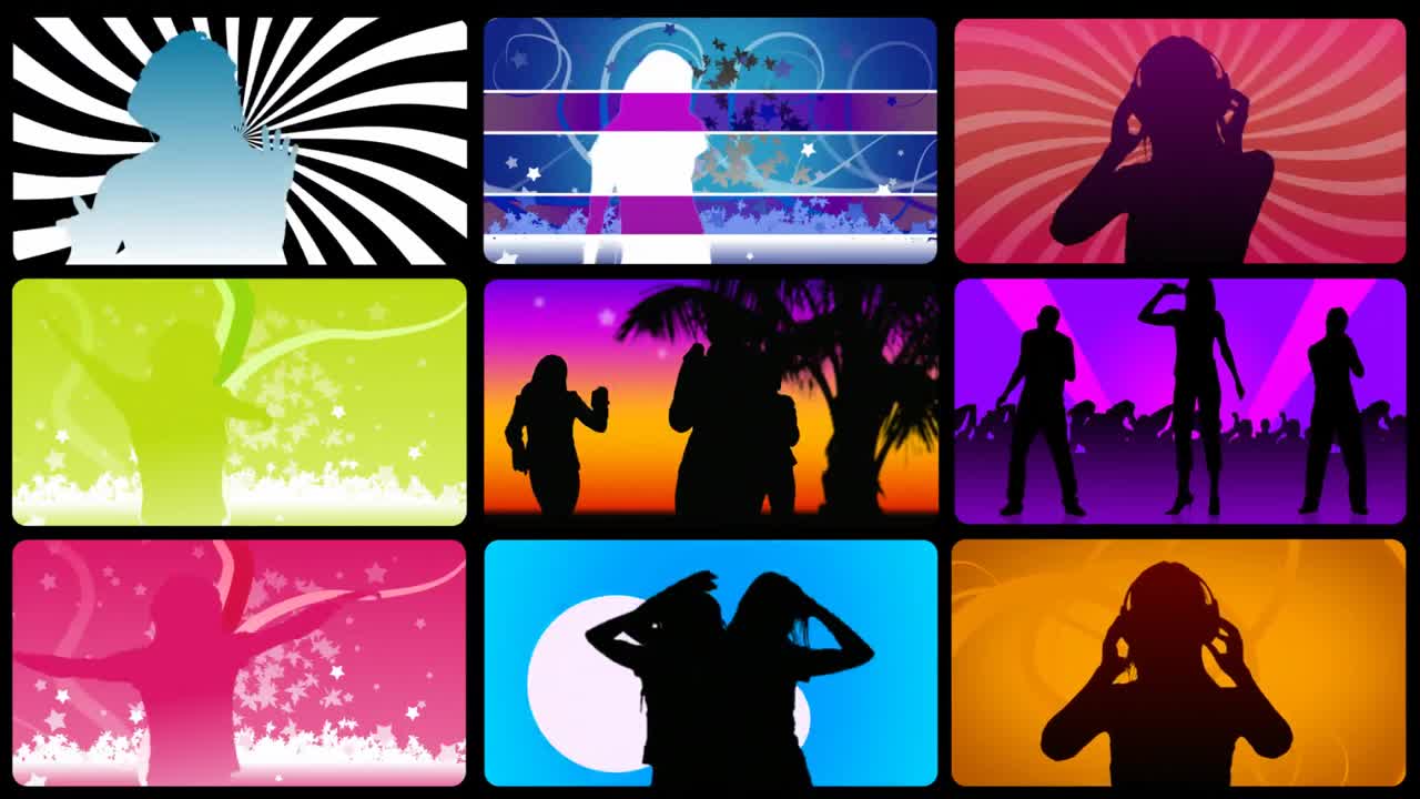 춤 의 개념 을 소개 하는 다채로운 애니메이션