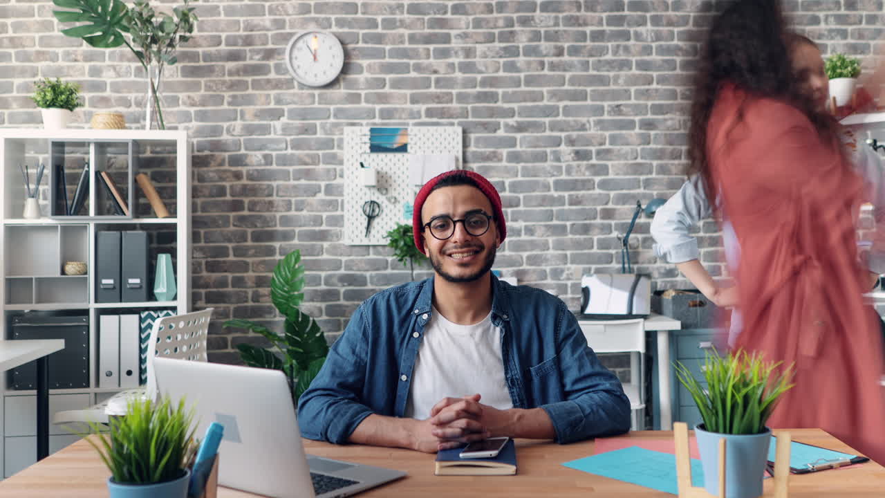 Modern Office Setting with Colleagues