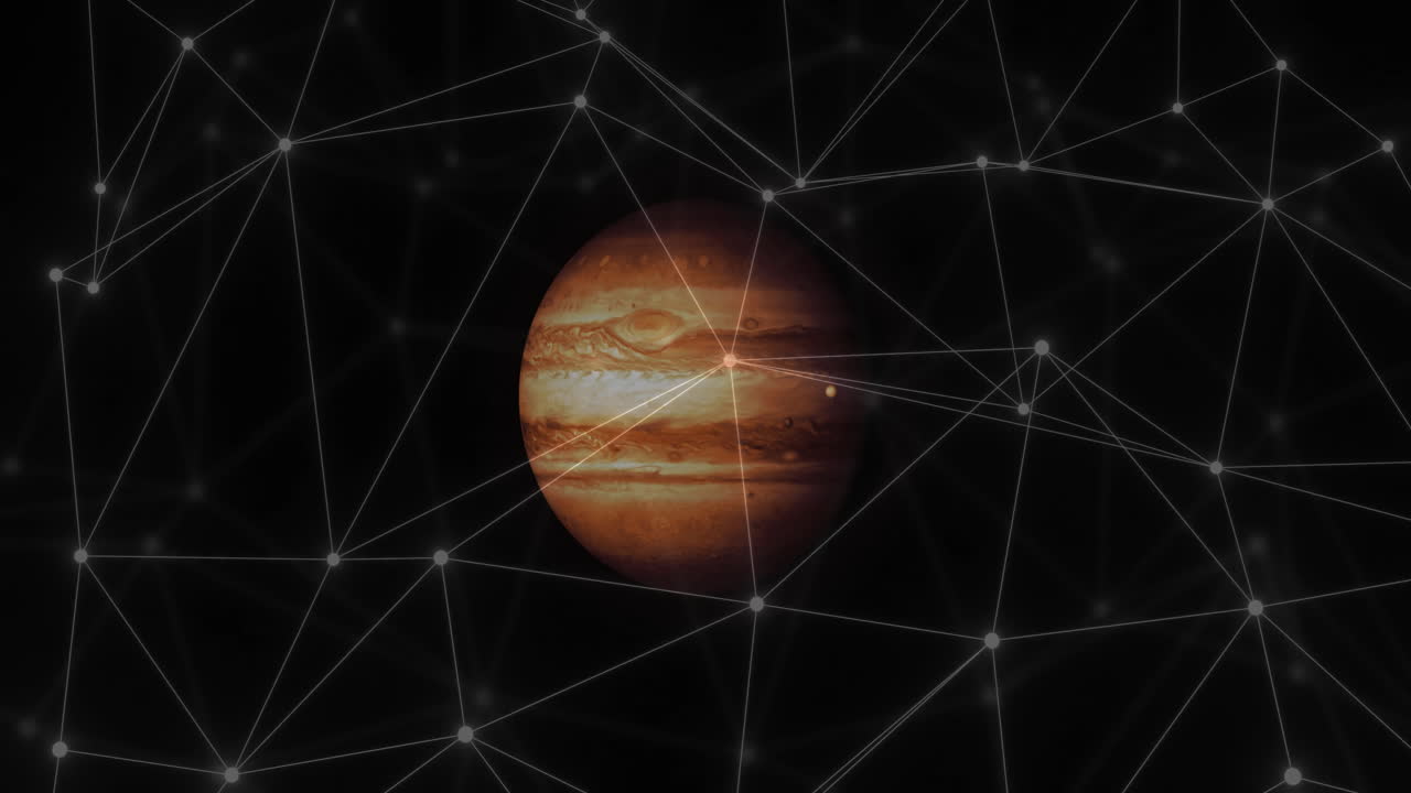 animación de la red de conexiones en todo el mundo