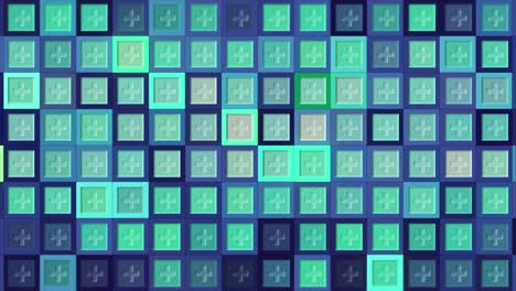 patrón cuadrado azul y azul con símbolos de más