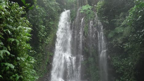 waterfall base bali indonesia water cascade labuhan kebo nature southeast asia