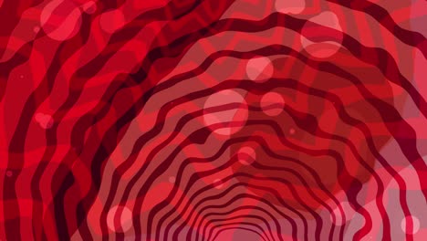 mesmerizing retro red: chaotic swirls in a vibrant vintage abstract design background