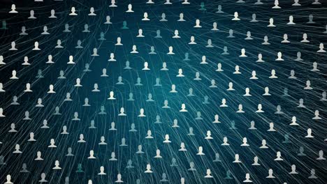 connected avatars of men and women