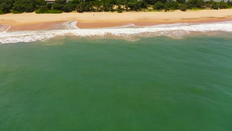 tropical beach with palm trees. sri lanka.