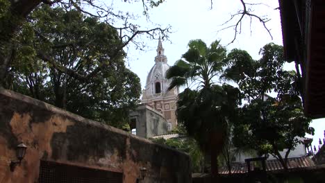 Kathedrale-Der-Heiligen-Katharina-Von-Alexandria-In-Cartagena,-Kolumbien