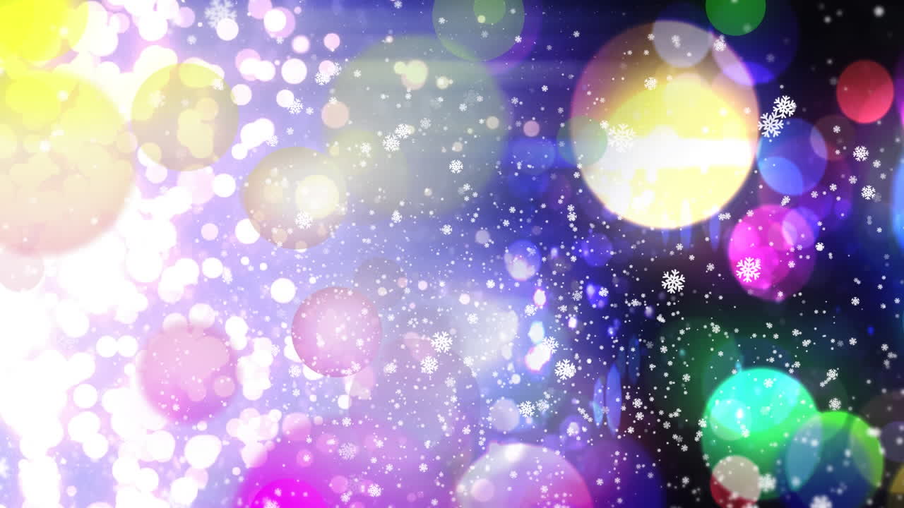 빛나는 흐릿한 불빛과 빛의 반점의 애니메이션