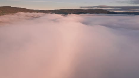 majestic sunrise above the clouds