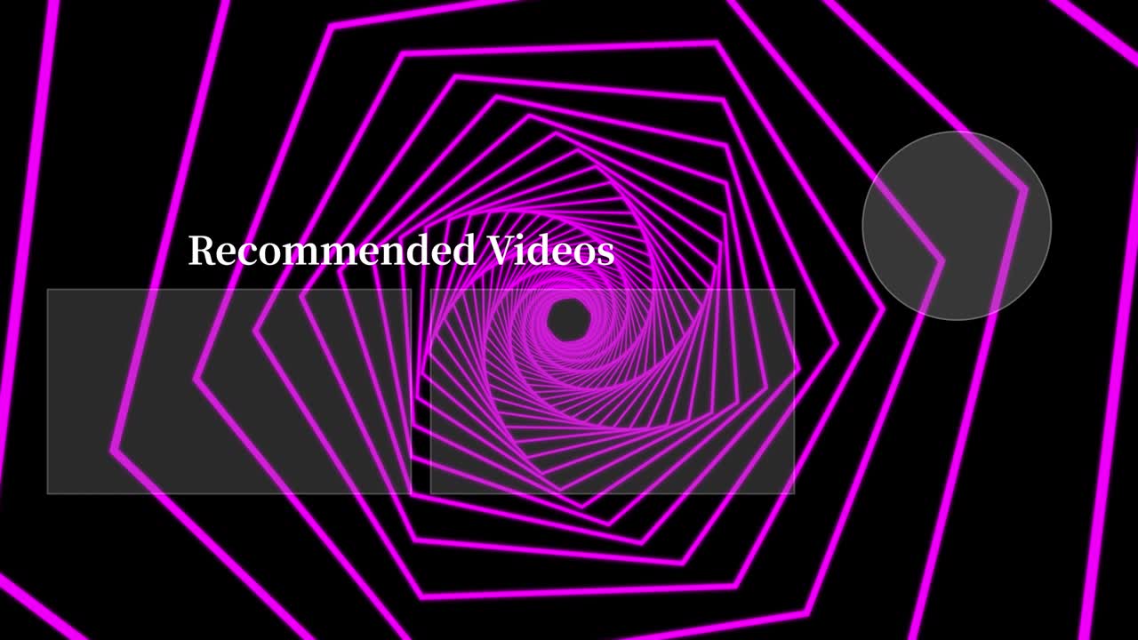 Shape continuous progress end card ending screen motion graphics