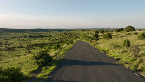 scenic country road through a valley