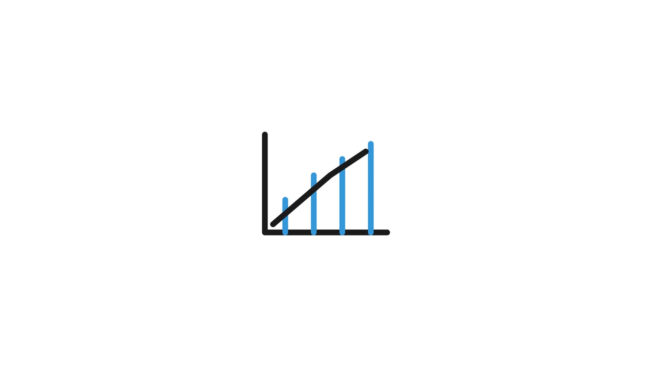Animated Bar Chart Showing Growth Trend