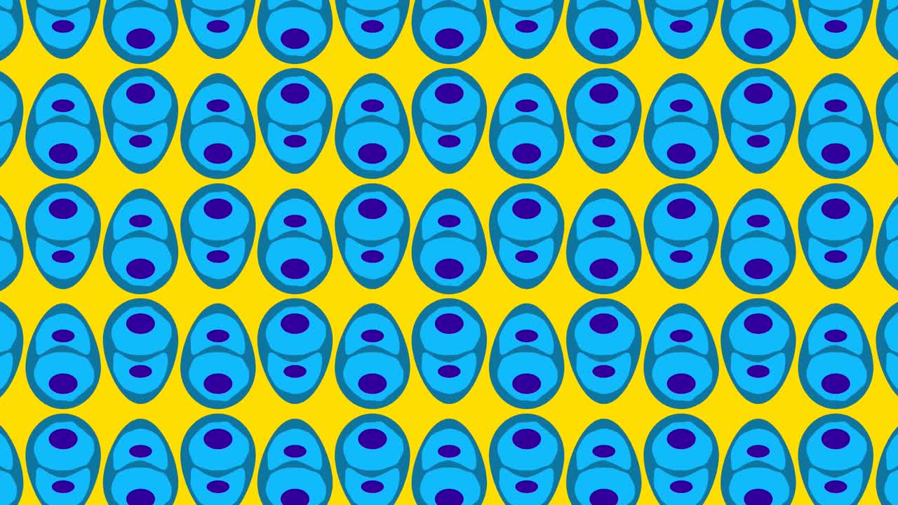 Animation of cell icons on orange background