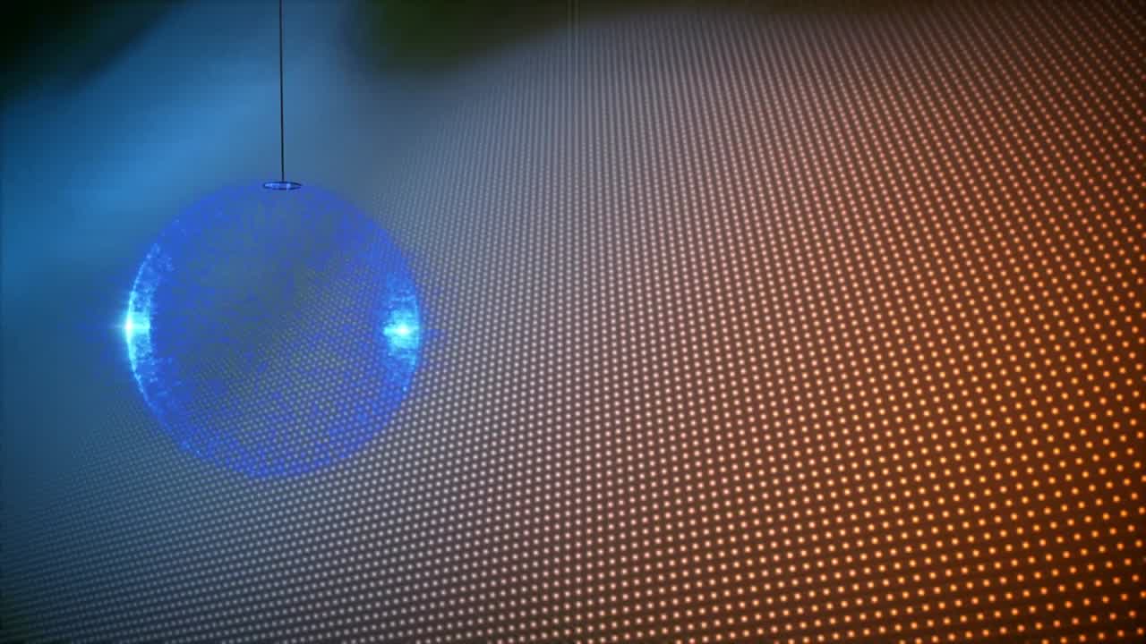 animación de la decoración del árbol de navidad sobre un fondo rojo negro