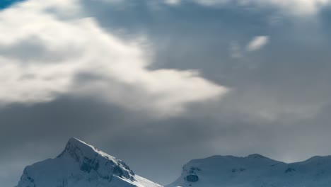 Clouds-are-passing-by-very-fast-over-a-mountain-top-in-Switzerland