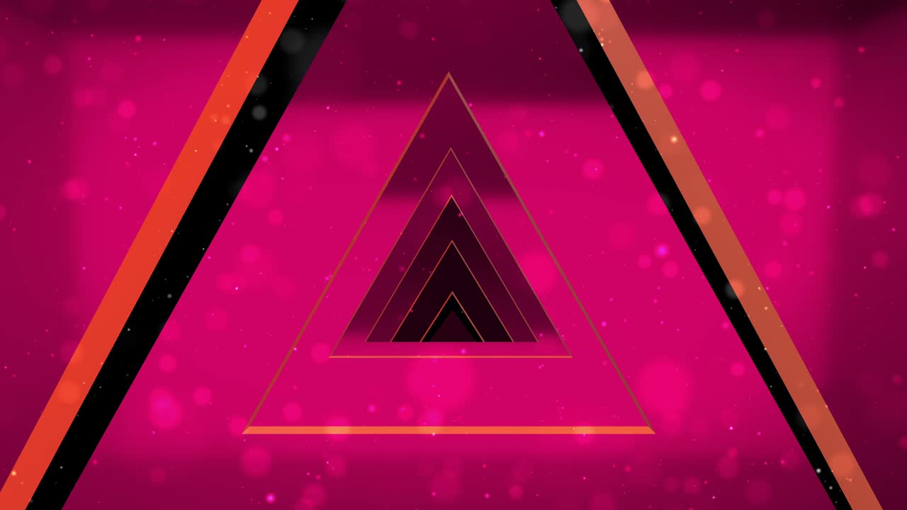 triángulo rojo para el túnel de amor para el bucle