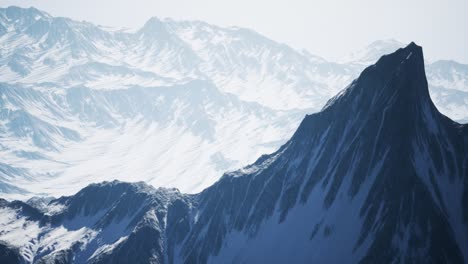 paisaje de montaña de los alpes alpinos