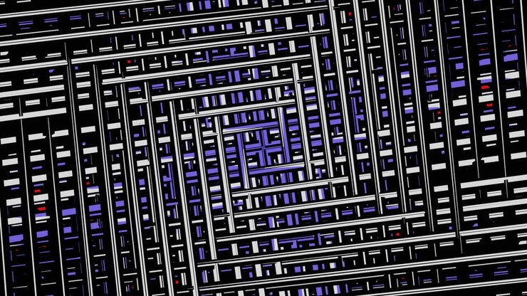Abstract Mesh Pattern VJ Loop Animation