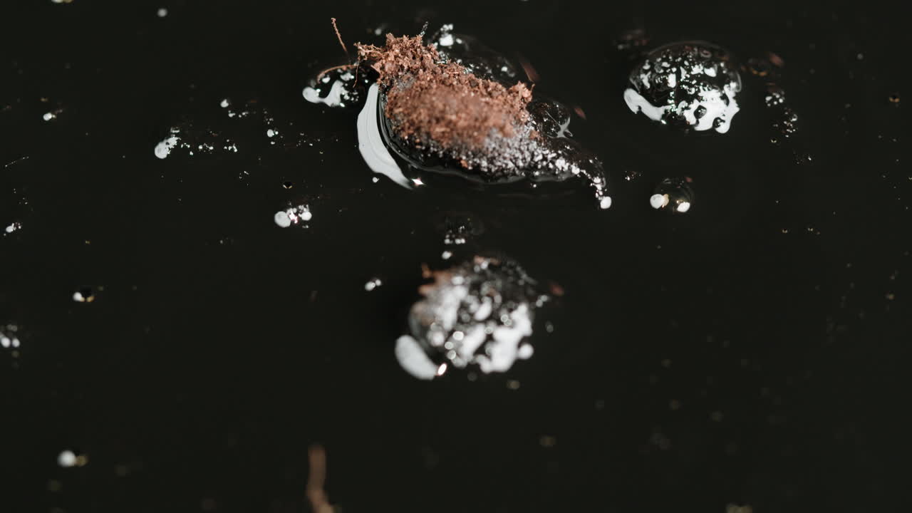 석유 유출 클로즈업