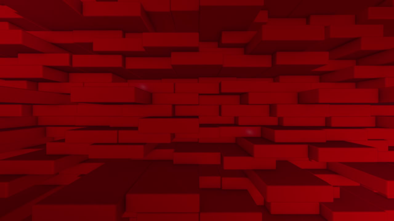 анимированный абстрактный фон из движущихся кубов